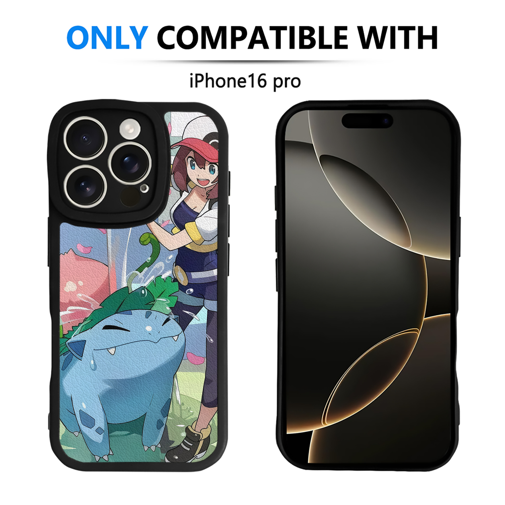 （画像用） ポケットモンスター Pokémon 【iPhone 16シリーズ対応】シリコンスマホケース（レザー調） 材質：シリコン